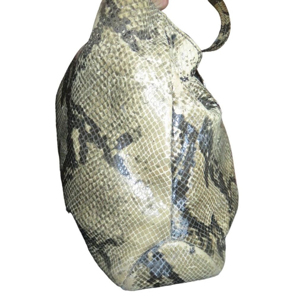 Coach Soho Embossed Exotic Leather Satchel Buckle Strap Snap Closure Carryall - Picture 5 of 13